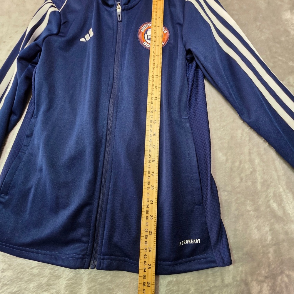 Adidas Kids Tiro 23 League Training Jacket Navy Blue Newton Girls Soccer HS3511 - Picture 4 of 9